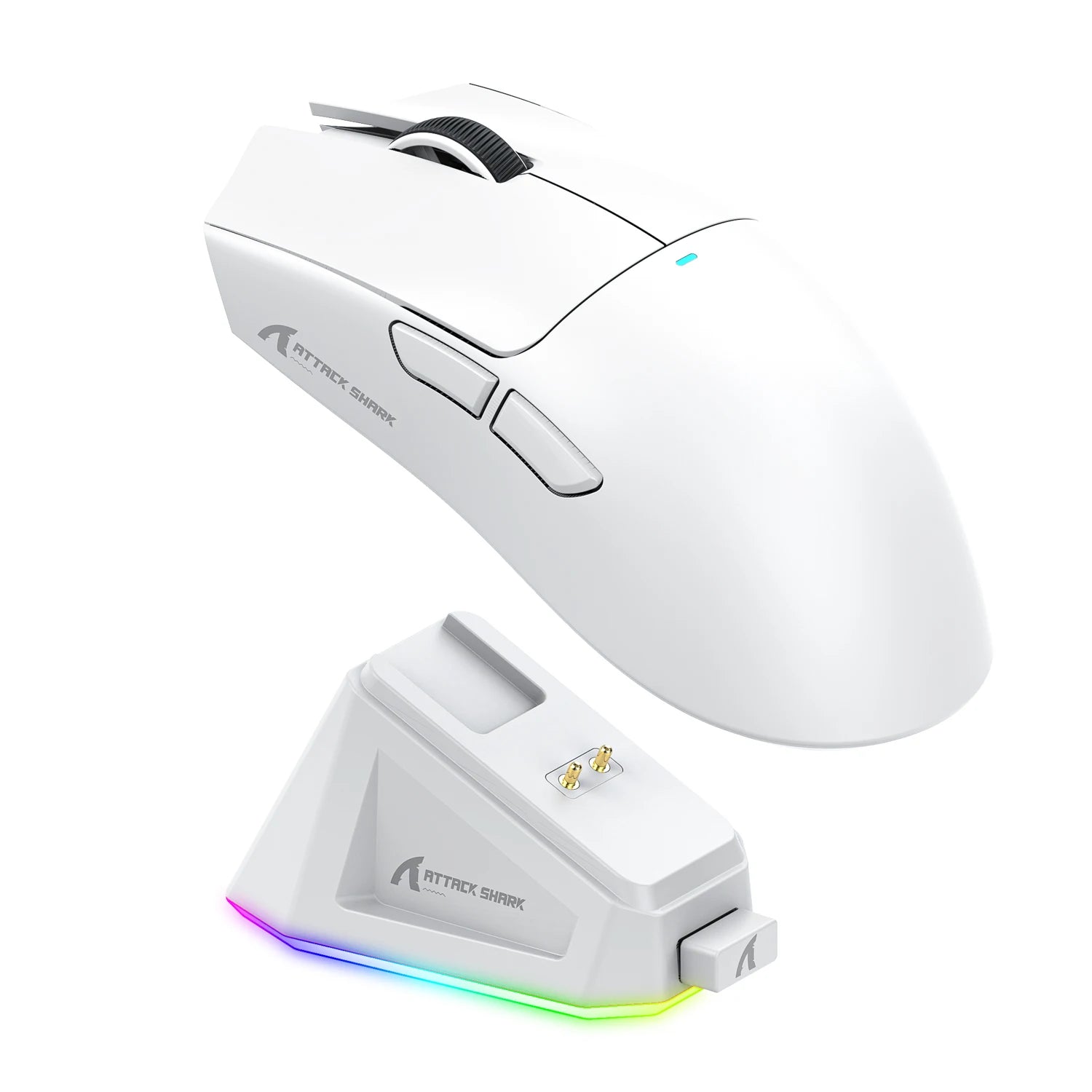 Attack Shark X11&R1 Tri Mode Bluetooth Wireless Mouse With Charger Base Rgb Ergonomics Mice Lightweight Pc Gamer Accessories