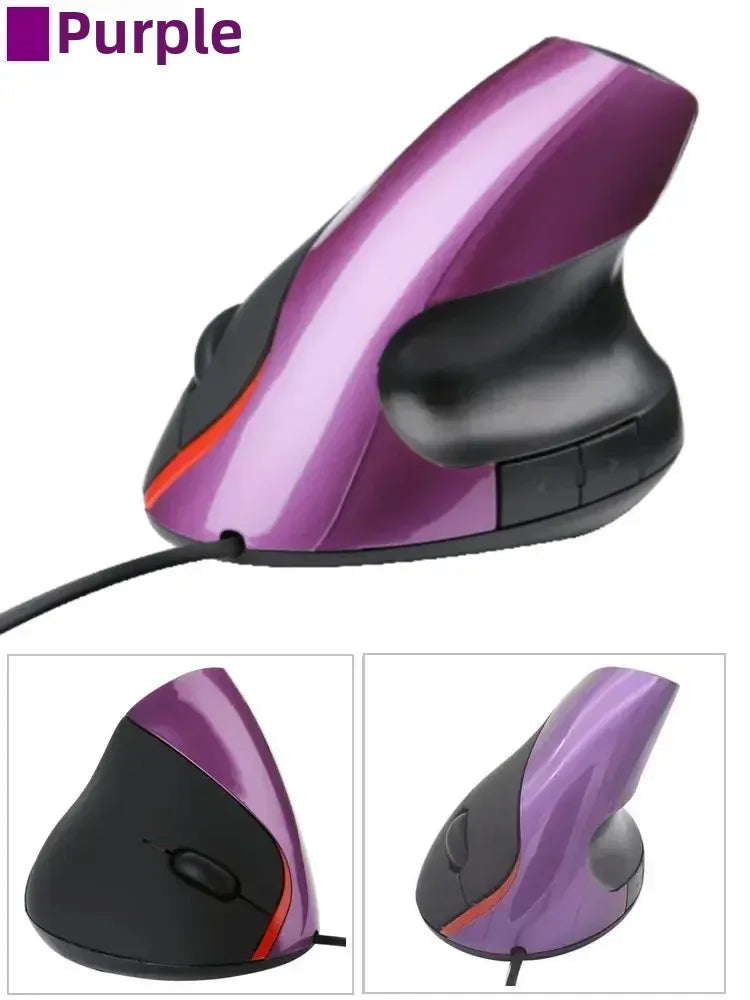 1600DPI USB Vertical Wired Mouse Ergonomic Design Wrist Rest Gaming Mice for PC Laptop Mouse Mouse for Laptop Mouse for Computer