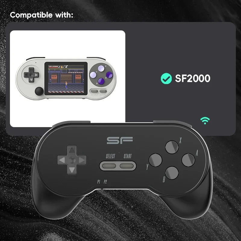 DATA FROG 2.4G Wireless Game Controller for SF2000 Retro Handheld Console 3.5"  - 1/2PCS Gamepad Joystick Gaming Accessories