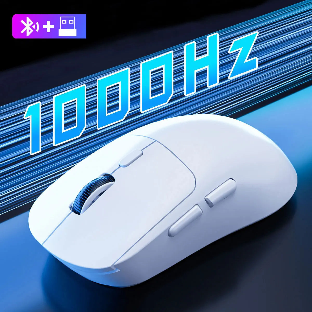 Portable Rechargeable Wireless Mouse Bluetooth/2.4G Dual-Mode G...