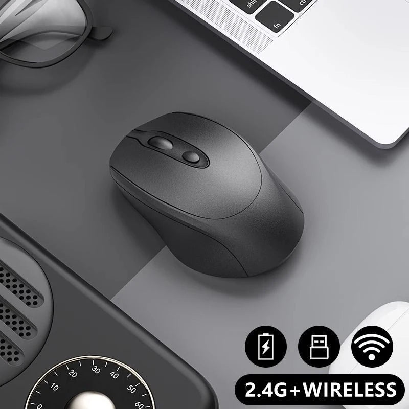 Rechargeable Wireless Computer Mouse 2.4G Bluetooth-Compatible Wireless Mouse USB Silent Gamer Mice For PC Laptop Macbook Tablet