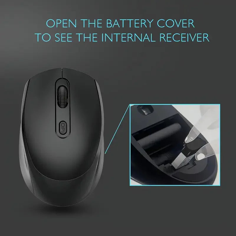 Bluetooth-compatible Wireless Mouse Ergonomic Computer Mouse PC Optical Mause with USB Receiver 2.4Ghz Wireless Mice For Laptop