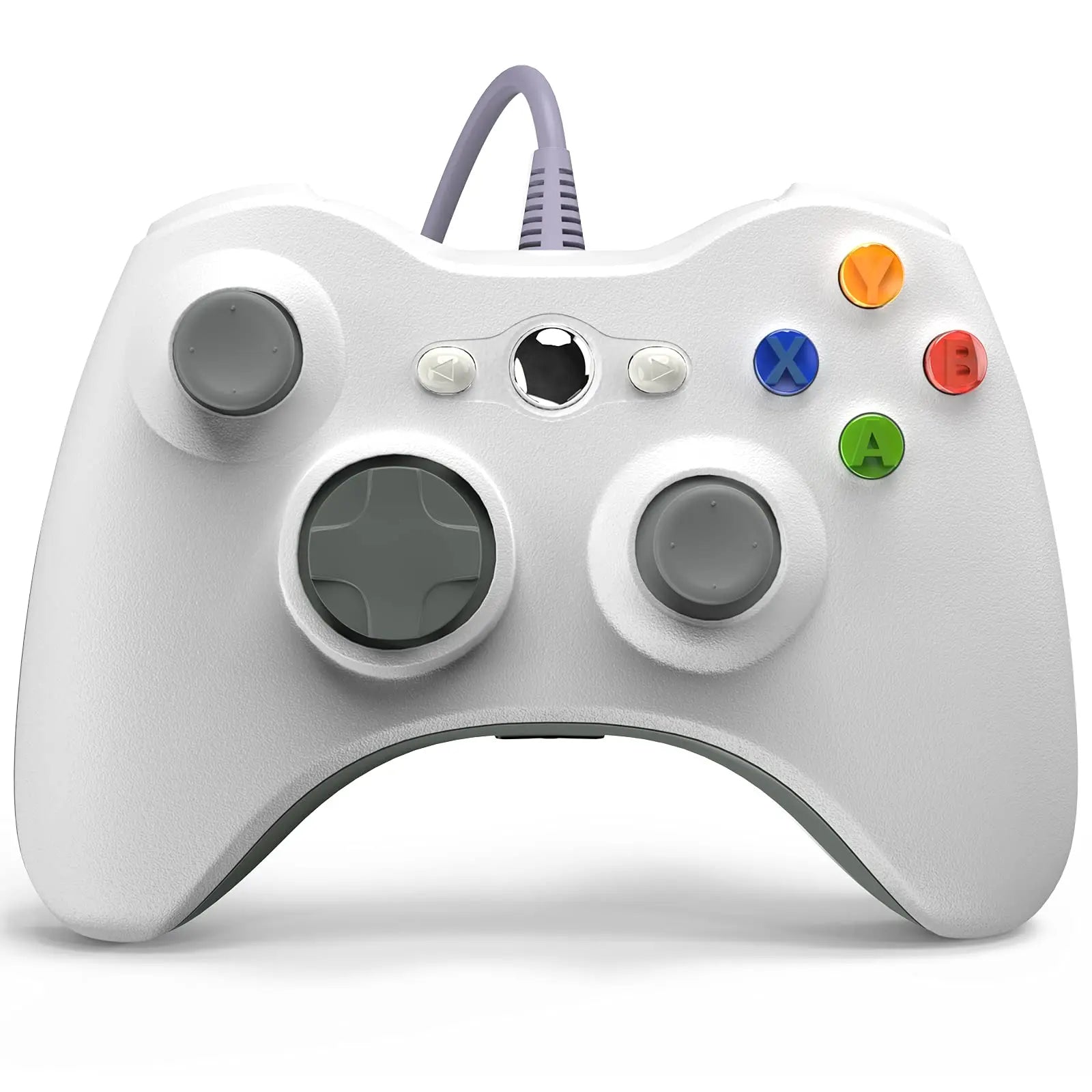 Wired Gamepad For Xbox 360 Game Controller with Dual-Vibration Turbo Compatible with Xbox 360/360 Slim and PC Window Joystick